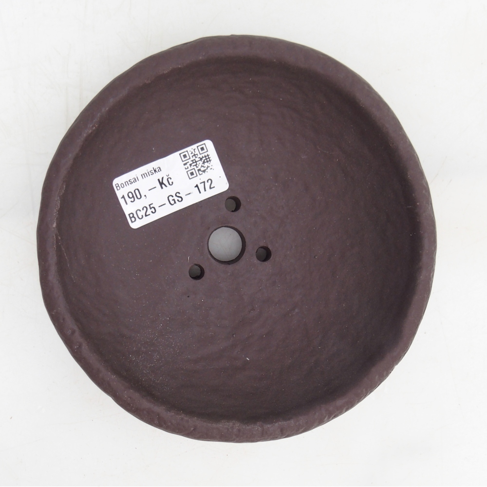 Concha de cerámica 14 x 14 x 4 cm , color marrón