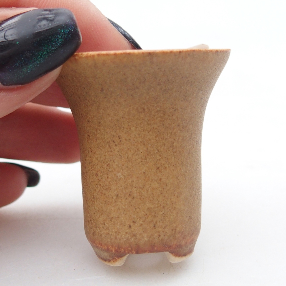 Cuenco mini bonsái 3 x 3 x 3,5 cm, marrón