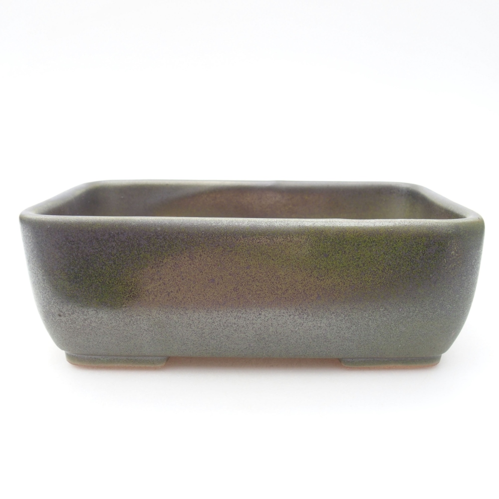 Cuenco bonsái de cerámica 16 x 11 x 5,5 cm, verde