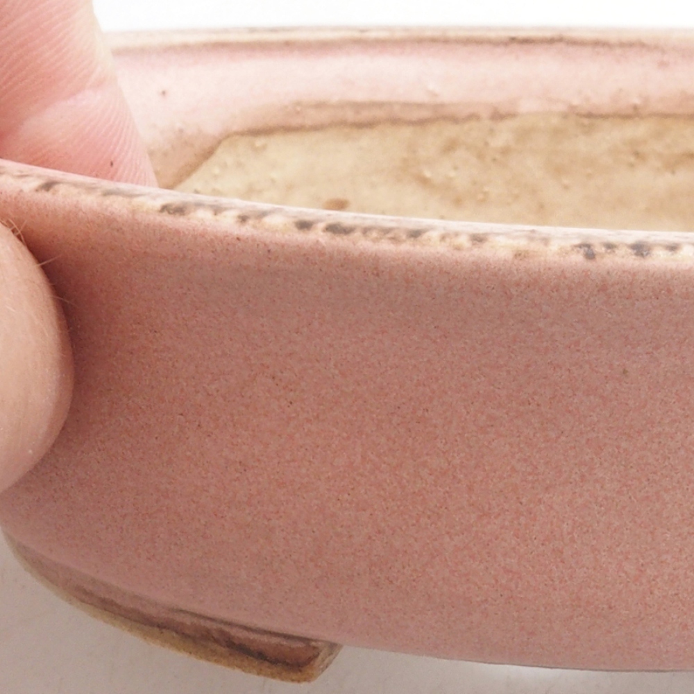 Cuenco bonsái de cerámica 10 x 8,5 x 4 cm, marrón