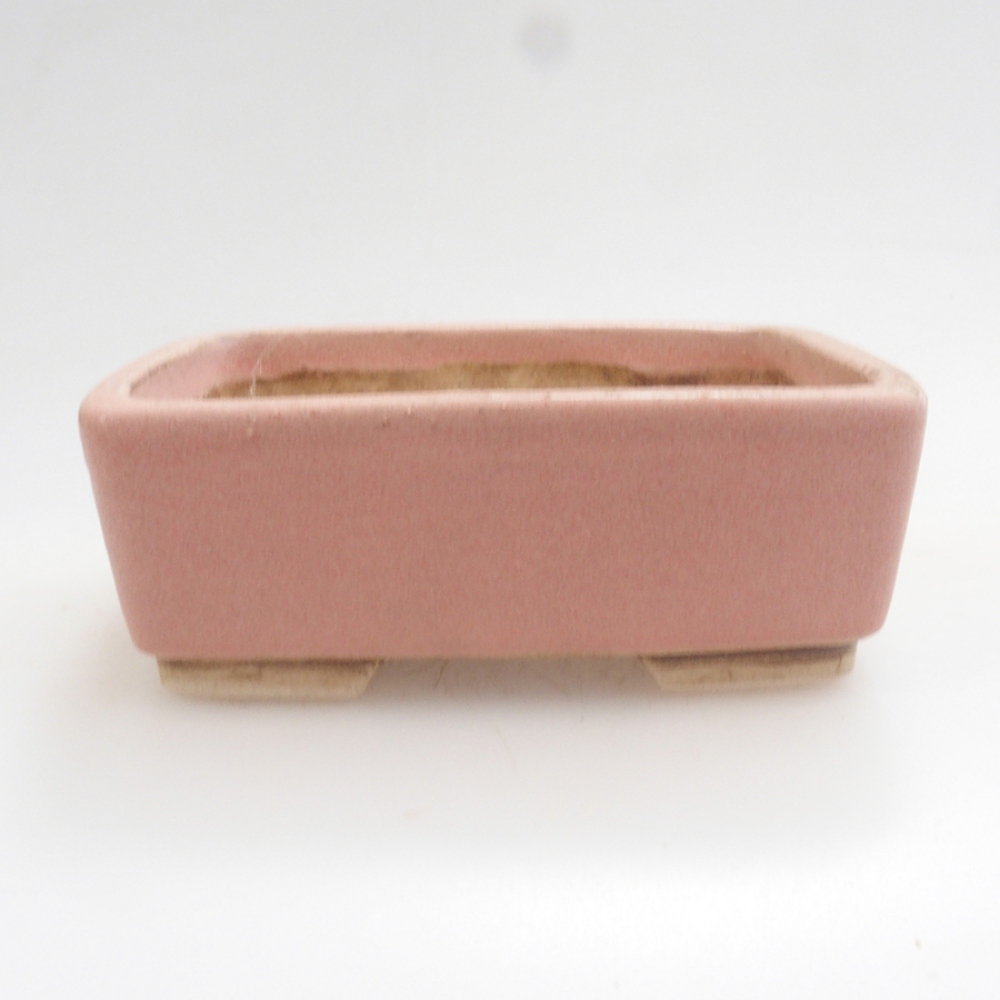 Cuenco bonsái de cerámica 10 x 8,5 x 4 cm, marrón