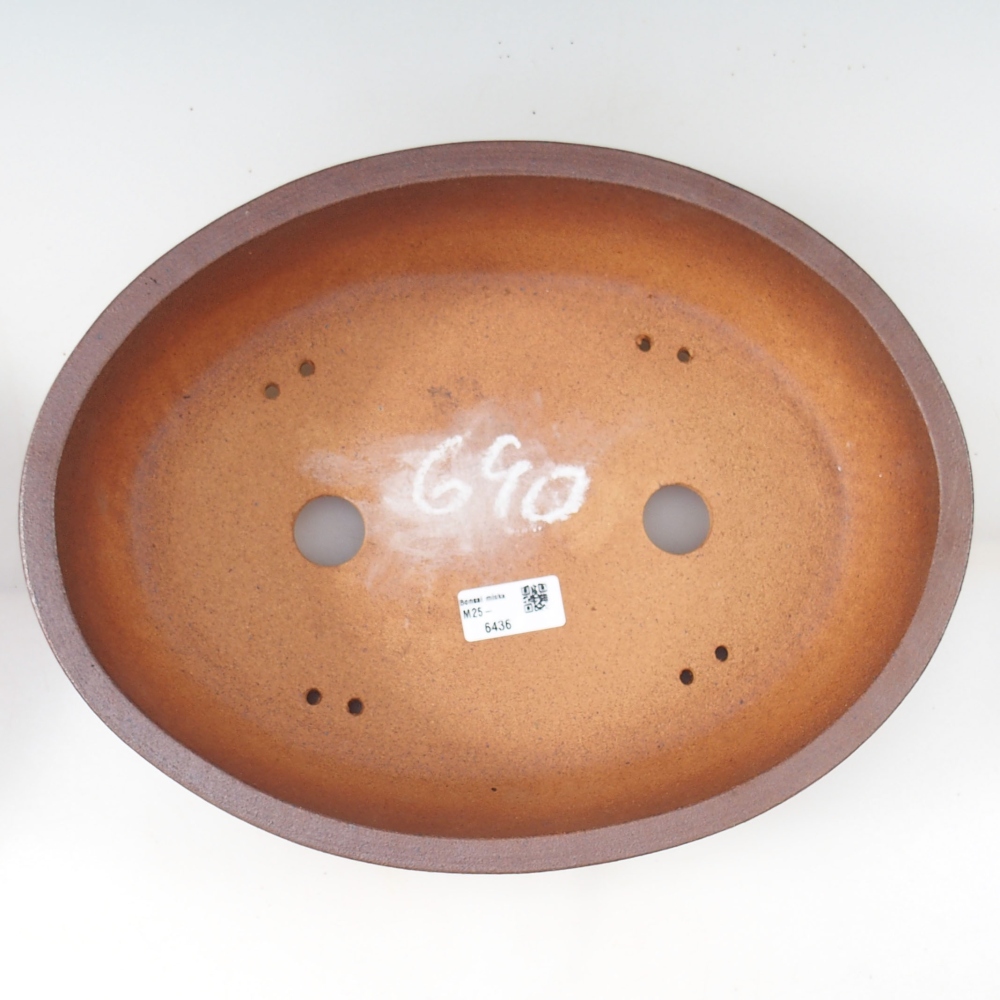 Cuenco bonsái 34 x 26 x 8 cm , color marrón