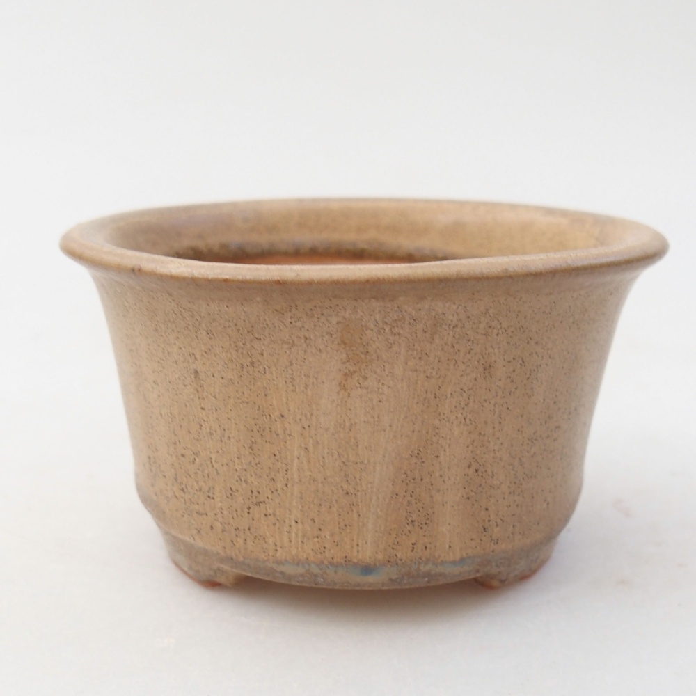 Cuenco bonsái de cerámica 9 x 9 x 5 cm, color beige