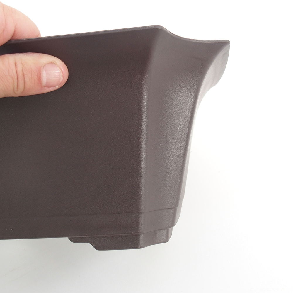 Bol de plástico MP-21 - 32,5 x 23 x 13 cm marrón