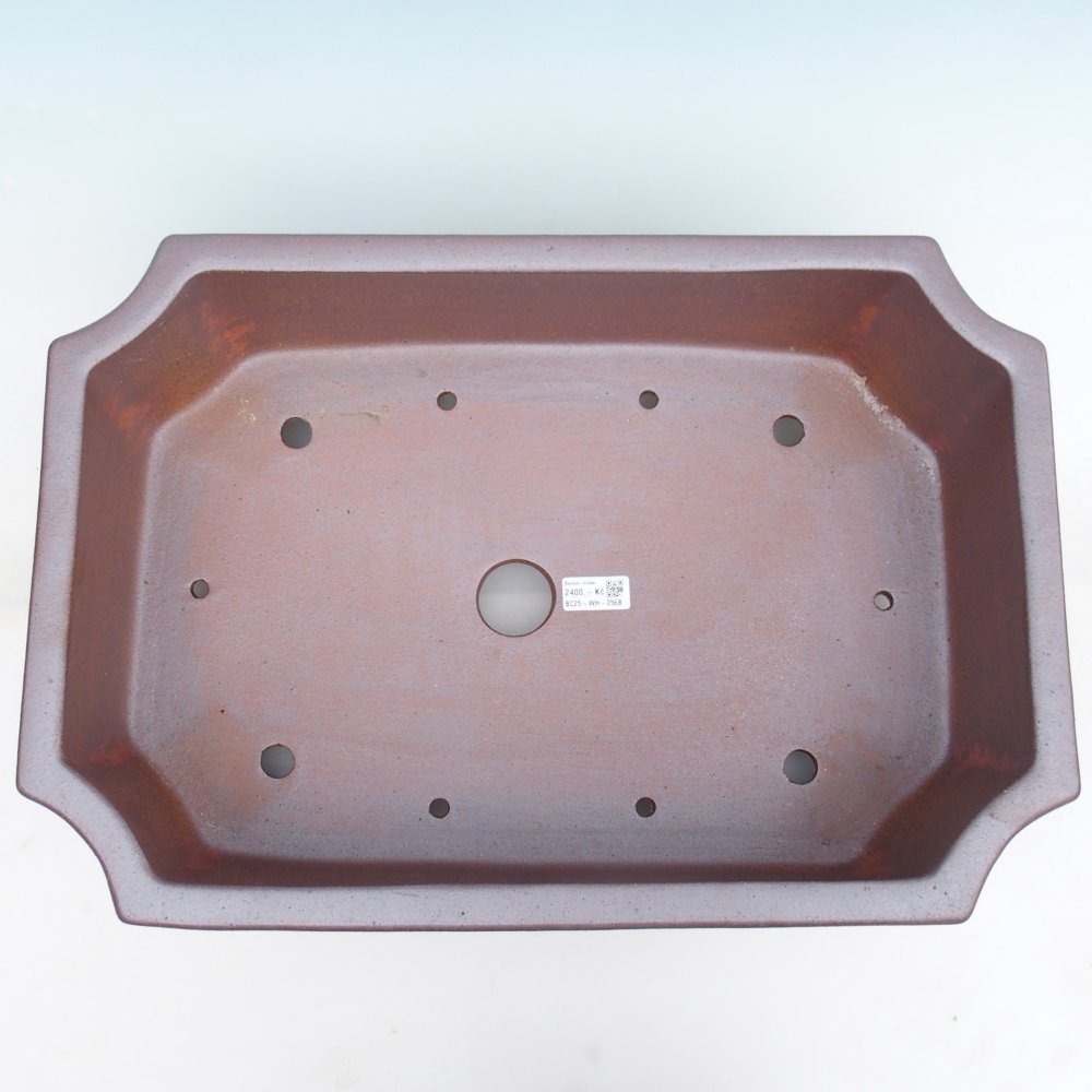 Cuenco bonsai de cerámica 52,5 x 35,5 x 18 cm , color metal - SOLO RECOGIDA PERSONAL o transporte en palet