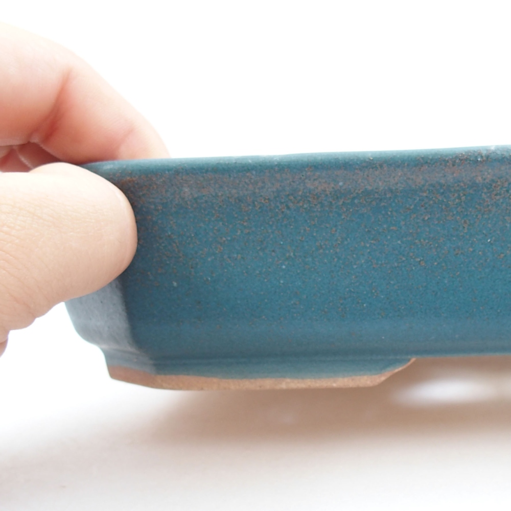 Cuenco bonsái de cerámica 22 x 17 x 5 cm, verde