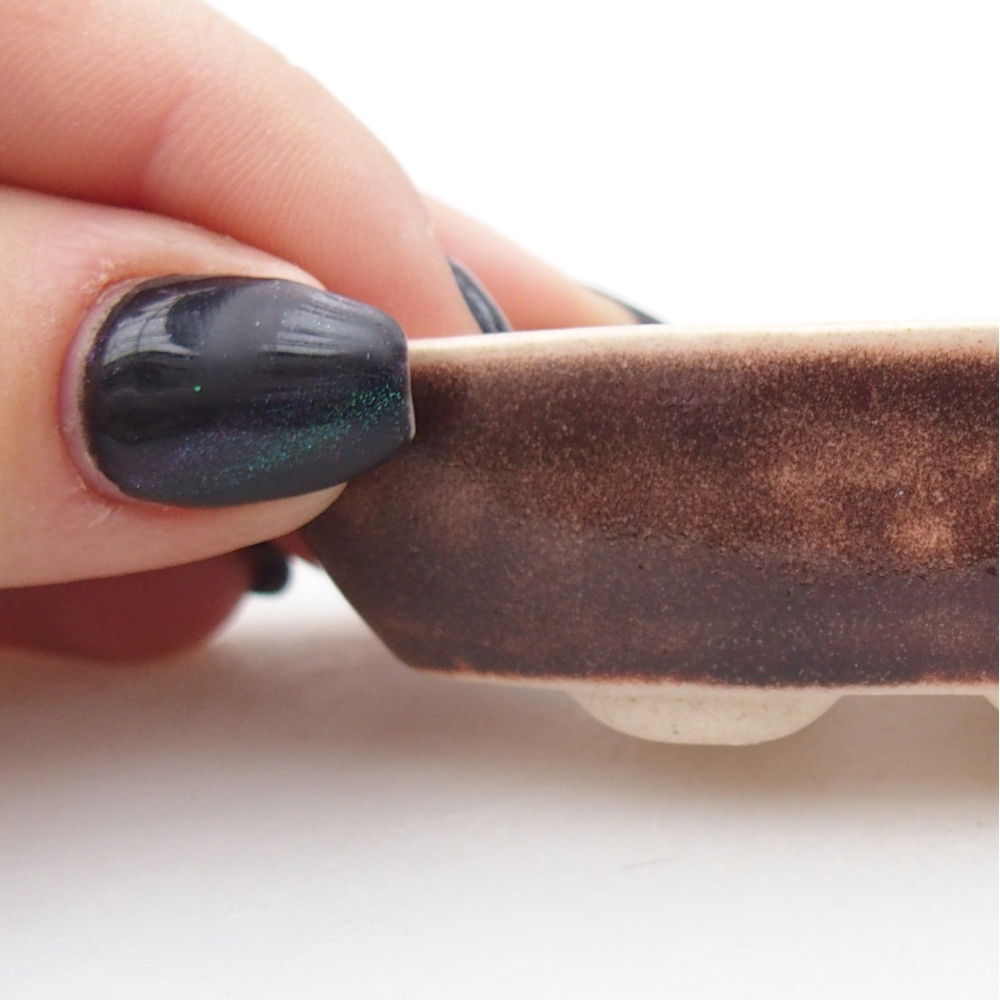 Cuenco mini bonsái 7 x 3,5 x 2 cm, marrón