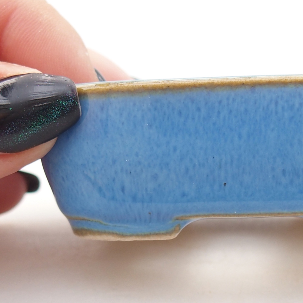 Mini cuenco bonsái 7 x 6 x 2,5 cm, color azul