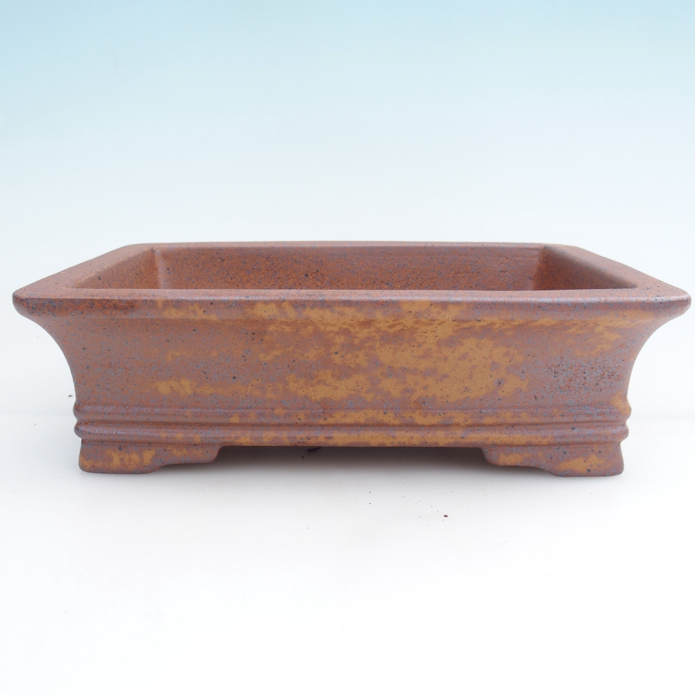 Cuenco bonsái de cerámica 24 x 17 x 7 cm, marrón