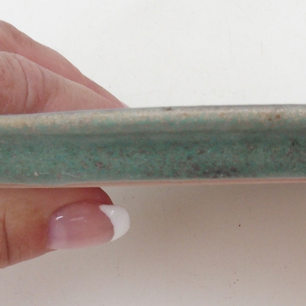 Platillo de cerámica H02 - 17,5 x 12 x 1 cm - verde