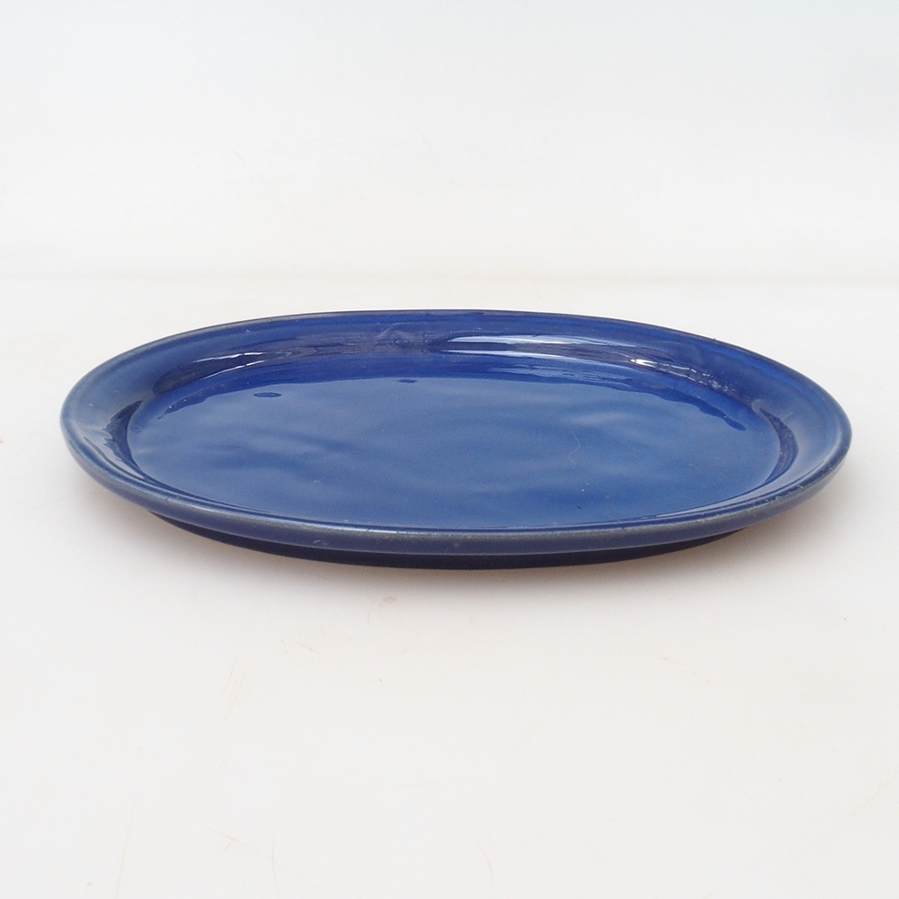 Plato oval Bonsai S - 20 x 16,5 x 1,5 cm - azul