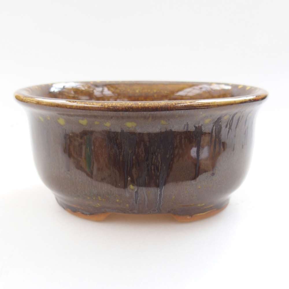 Cuenco bonsái de cerámica 22 x 17 x 5 cm, verde