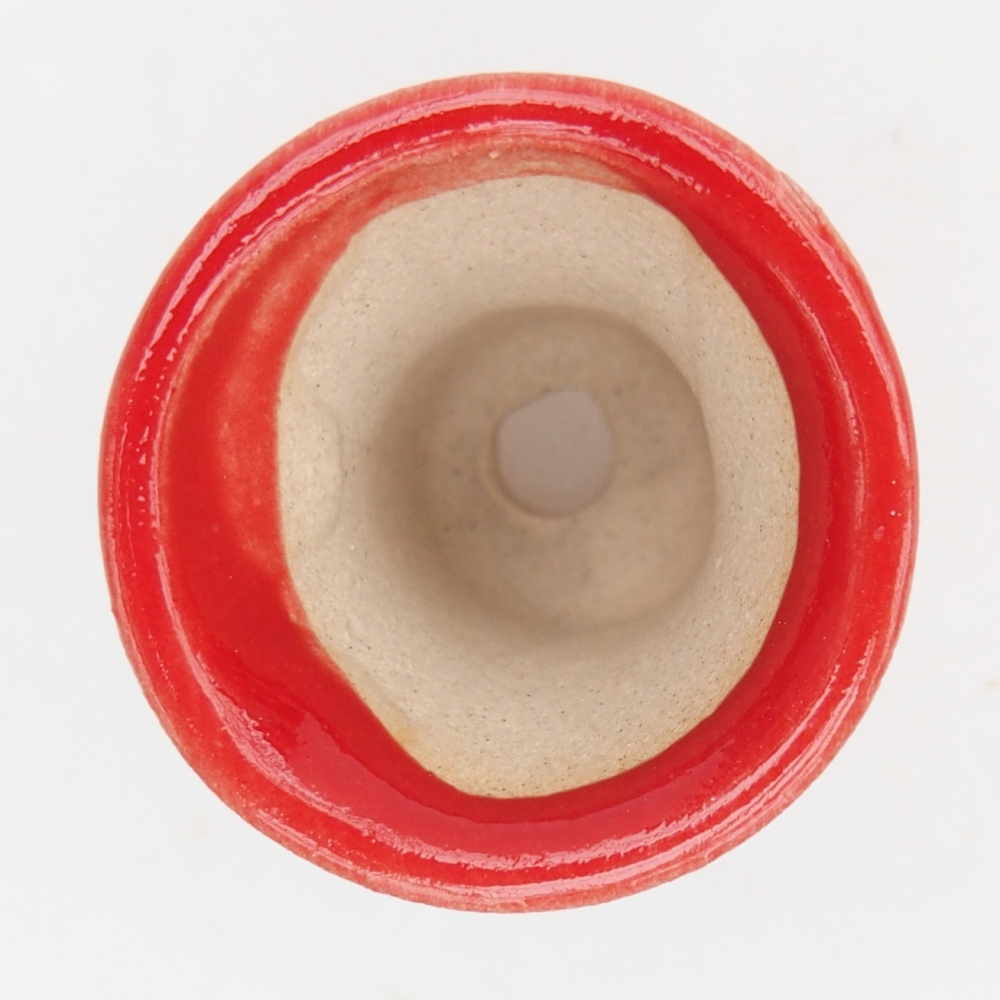 Mini cuenco bonsái 3 x 3 x 3,5 cm, color rojo