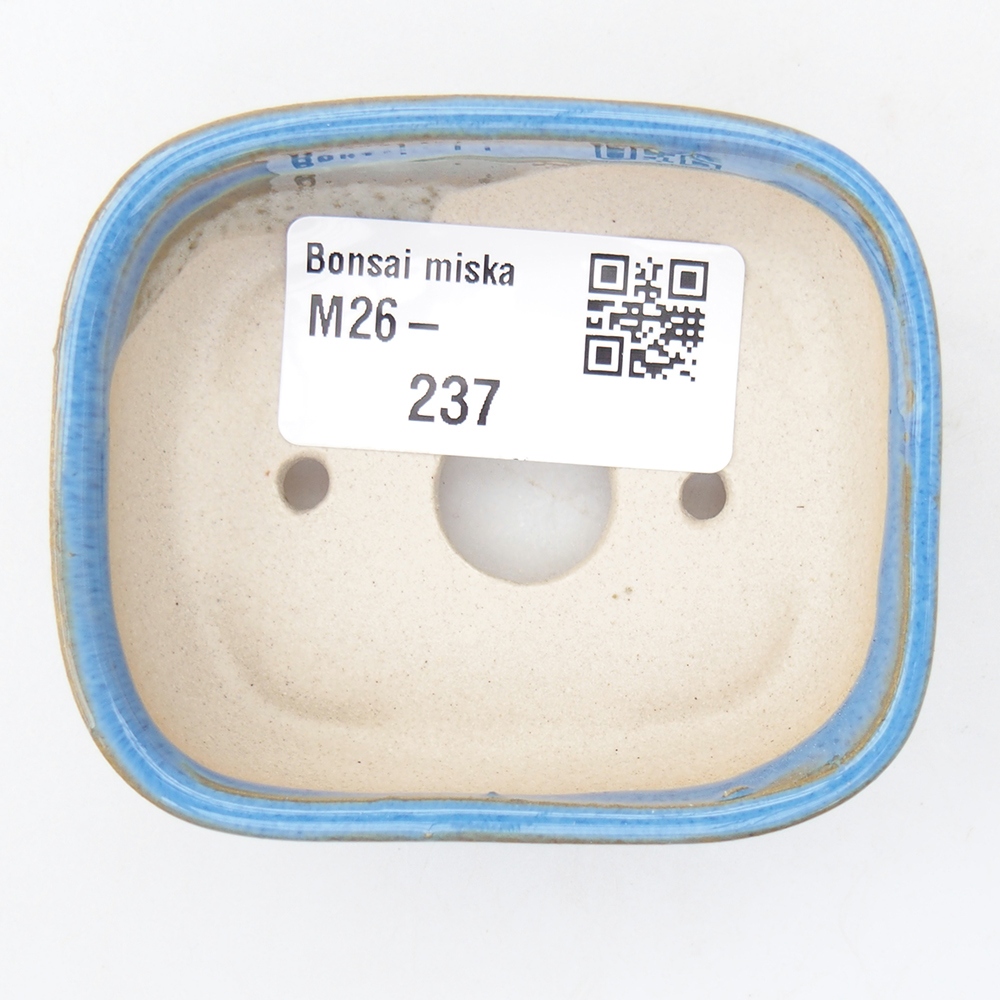 Mini cuenco bonsái 7 x 6 x 2,5 cm, color azul