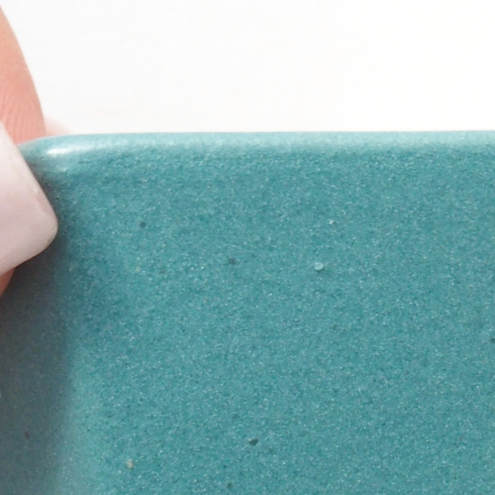 Cuenco bonsái de cerámica 6,5 x 5,5 x 4 cm, color azul