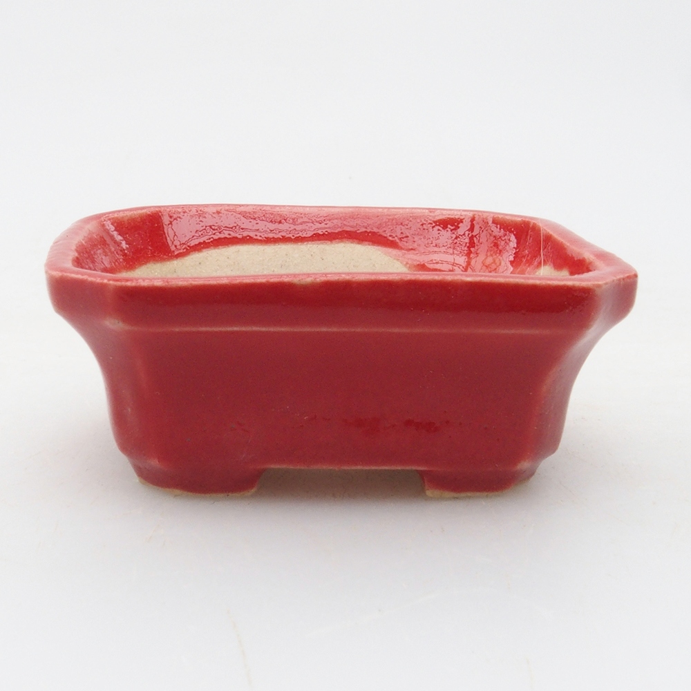 Mini cuenco bonsái 5 x 4,5 x 2 cm, color rojo