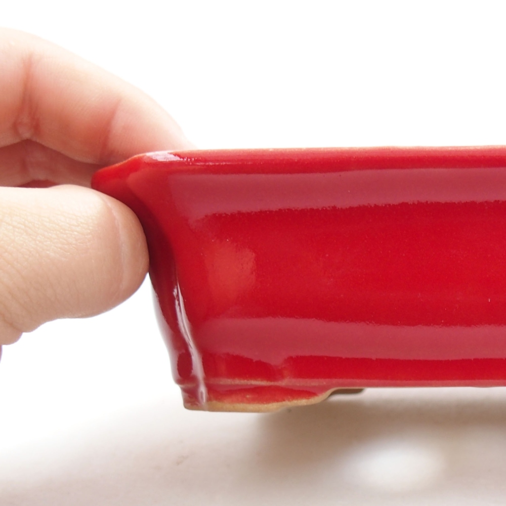 Cuenco bonsái de cerámica 22 x 17 x 5 cm, verde