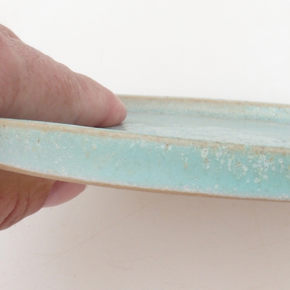 Consola redonda para bonsái D7-S - 16 x 16 x 1 cm - verde