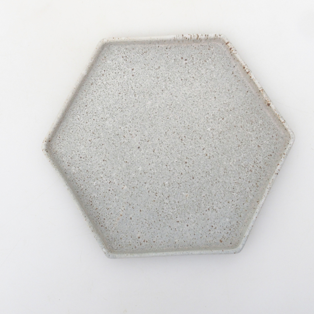 Platillo de cerámica H53 - 18,5 x 17 x 1 cm - beige