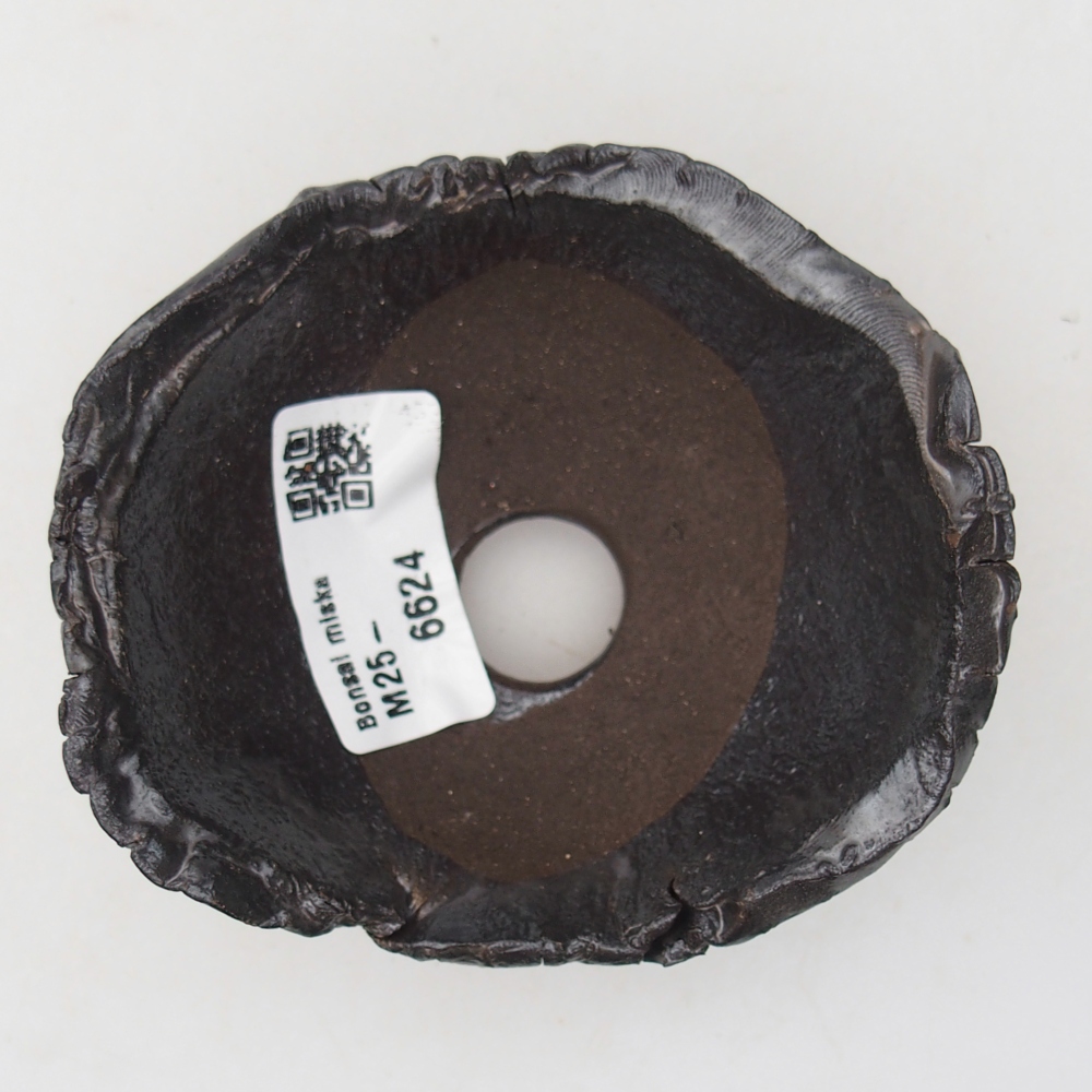 Concha de cerámica 9 x 8 x 5 cm , color negro