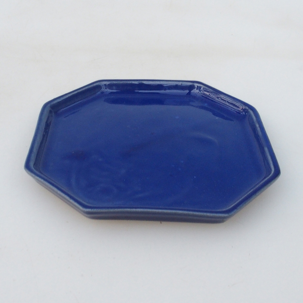 Cuenco de cerámica H13 -12 x 12 x 1 cm - azul