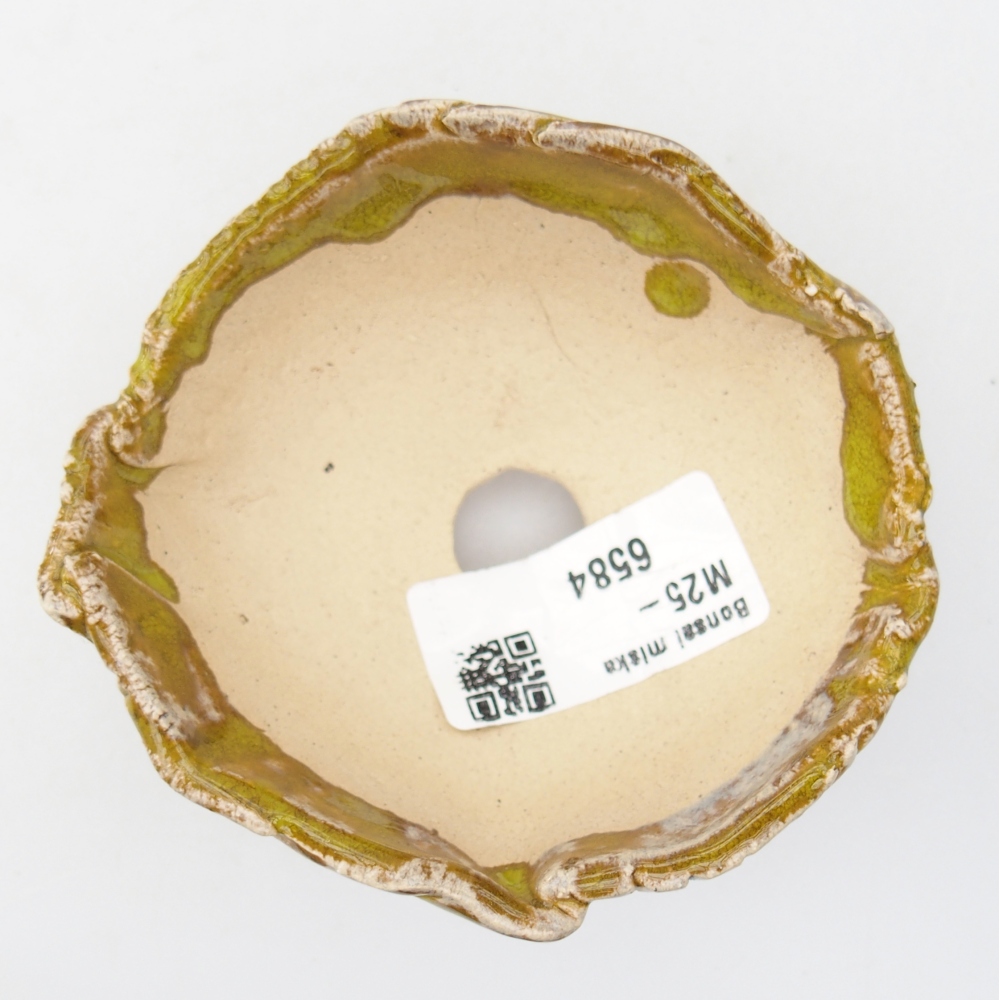 Concha de cerámica 9 x 8,5 x 5 cm , amarilla