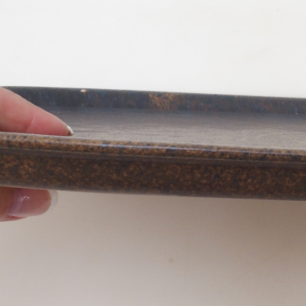 Cuenco de cerámica H10 - 34 x 23,5 x 1,5 cm - marrón