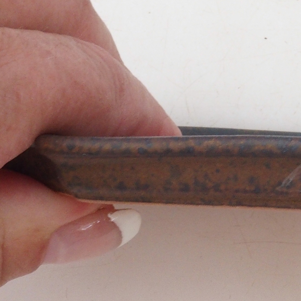 Cuenco de cerámica H01 - 11,5 x 8 x 0,5 cm - marrón