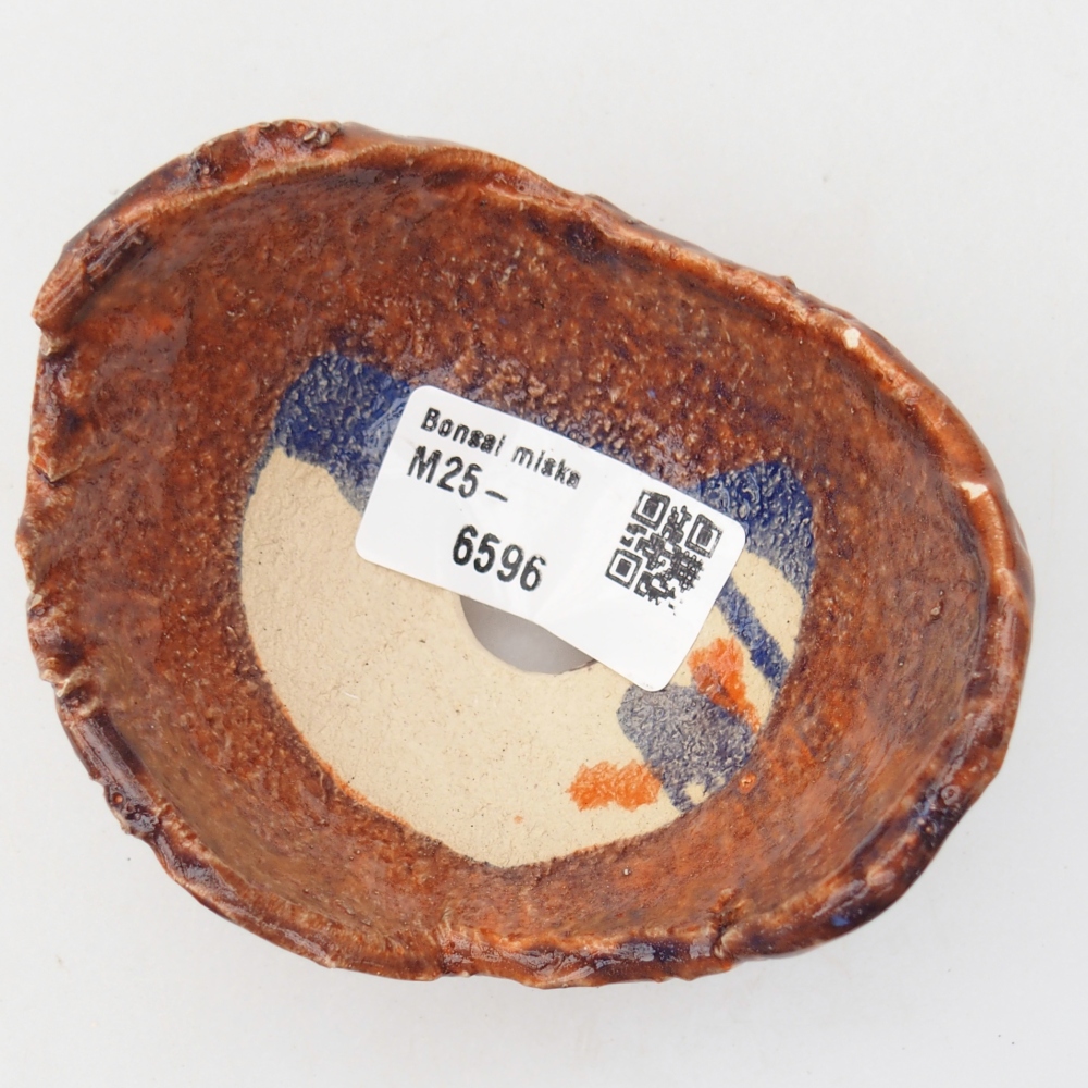 Concha de cerámica 8 x 9,5 x 5 cm , color naranja