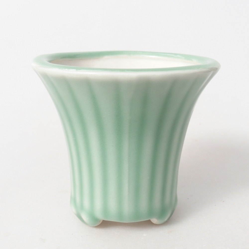 Cuenco bonsái de cerámica 9 x 9 x 8 cm, verde