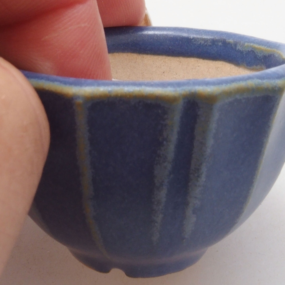 Mini cuenco bonsái 5 x 5 x 3 cm, azul