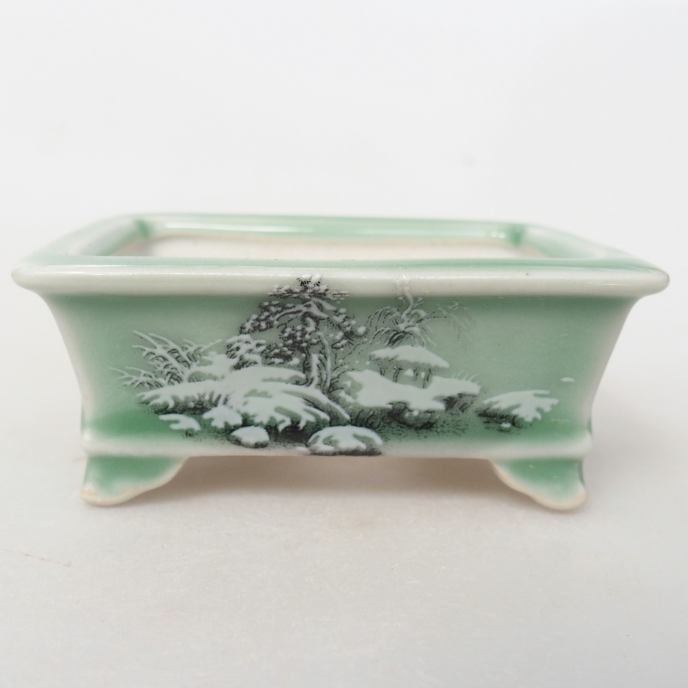 Cuenco mini bonsái 8 x 6 x 3 cm, verde