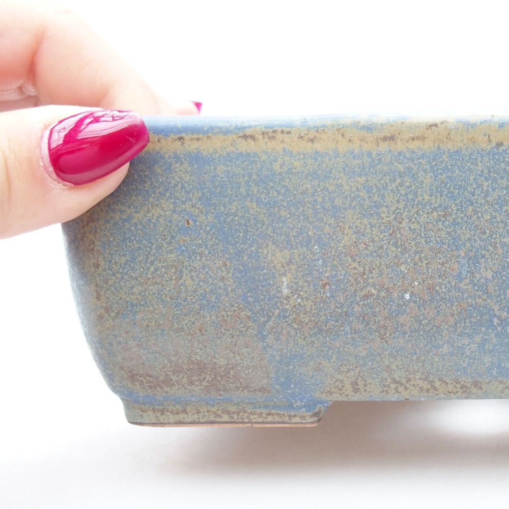 Cuenco bonsái de cerámica 16 x 11 x 5,5 cm, verde