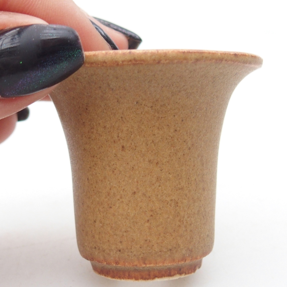 Cuenco mini bonsái 4,5 x 4,5 x 4 cm, marrón