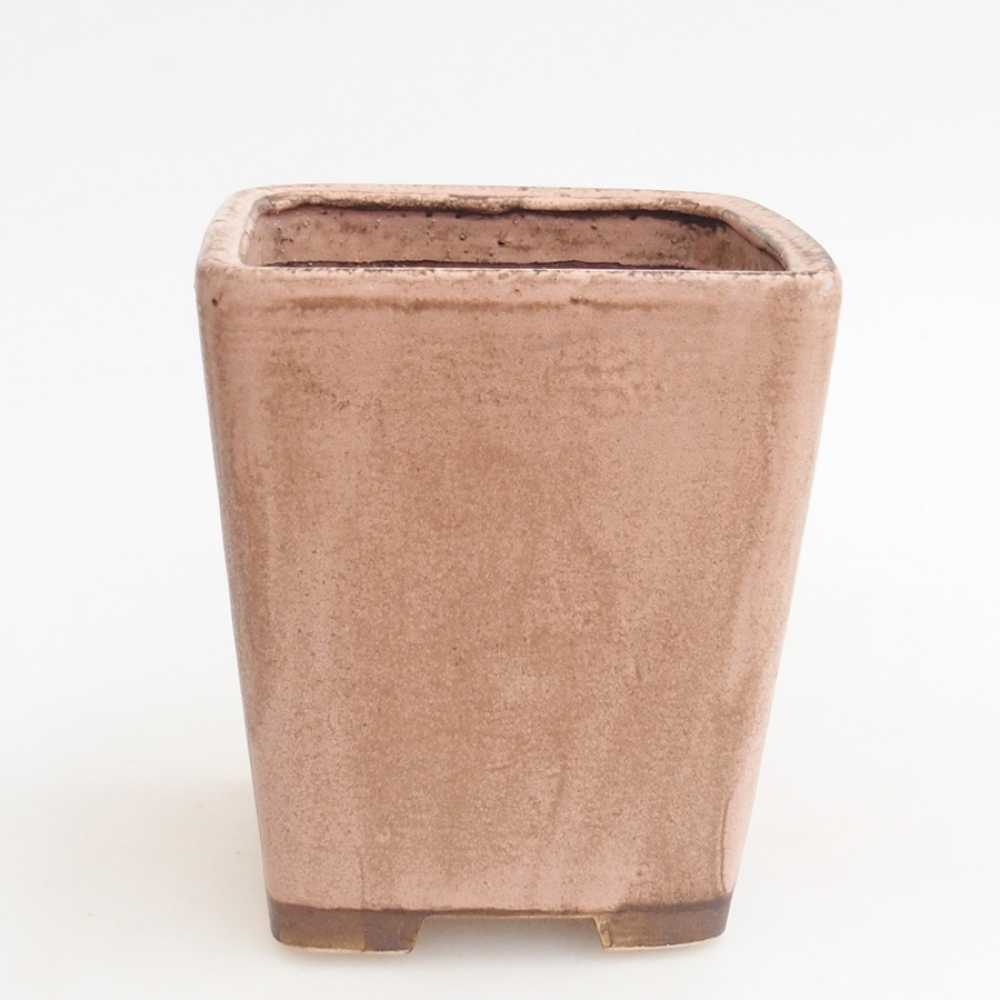 Cuenco bonsái de cerámica 10 x 10 x 12 cm, rosa
