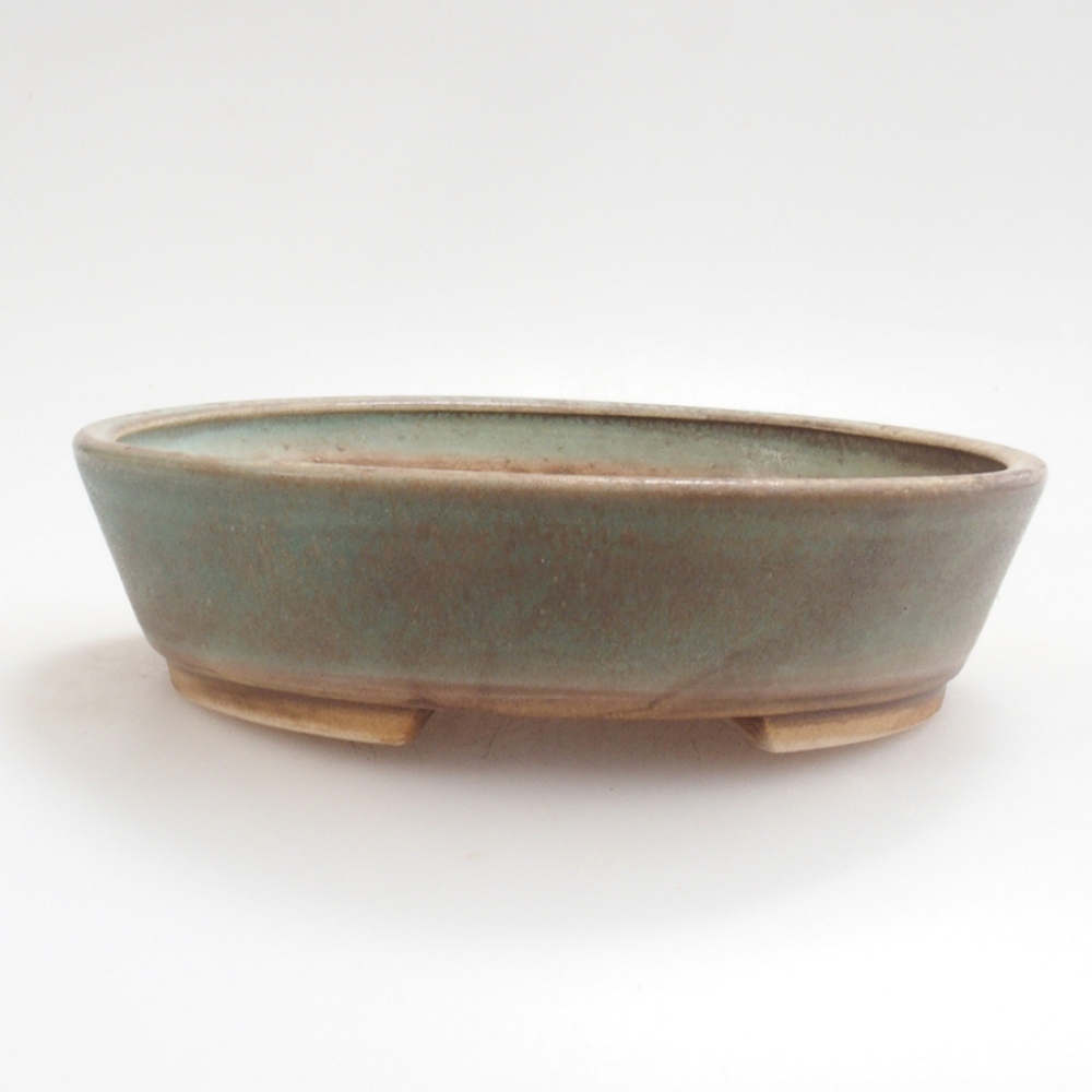 Cuenco bonsái de cerámica 10 x 8,5 x 4 cm, marrón