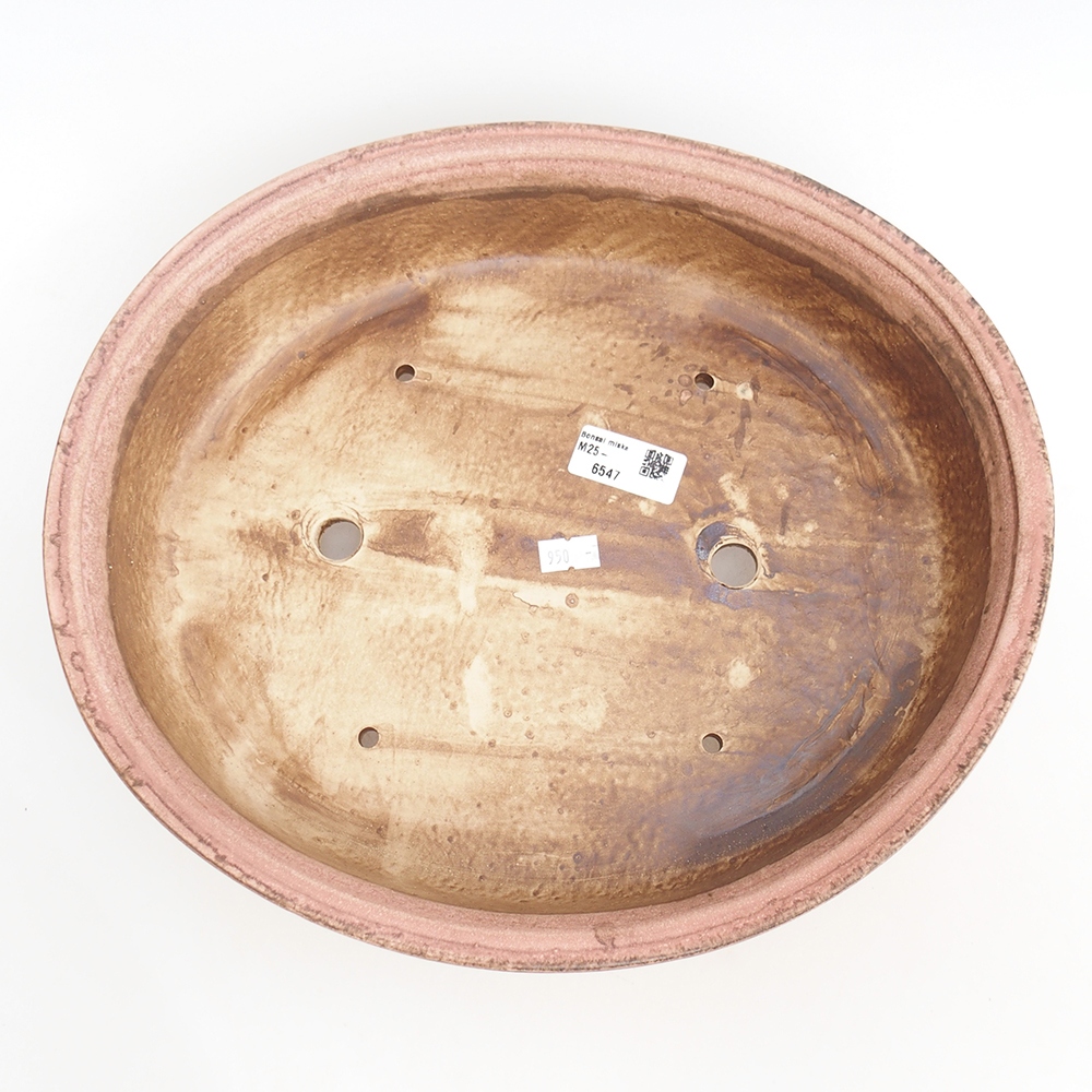 Cuenco bonsái de cerámica 32,5 x 28 x 7,5 cm, rosa