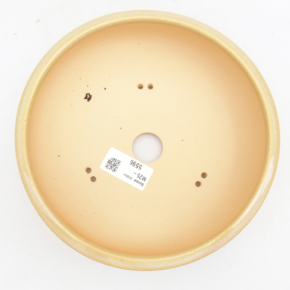 Cuenco bonsái de cerámica 18,5 x 18,5 x 6,5 cm, verde