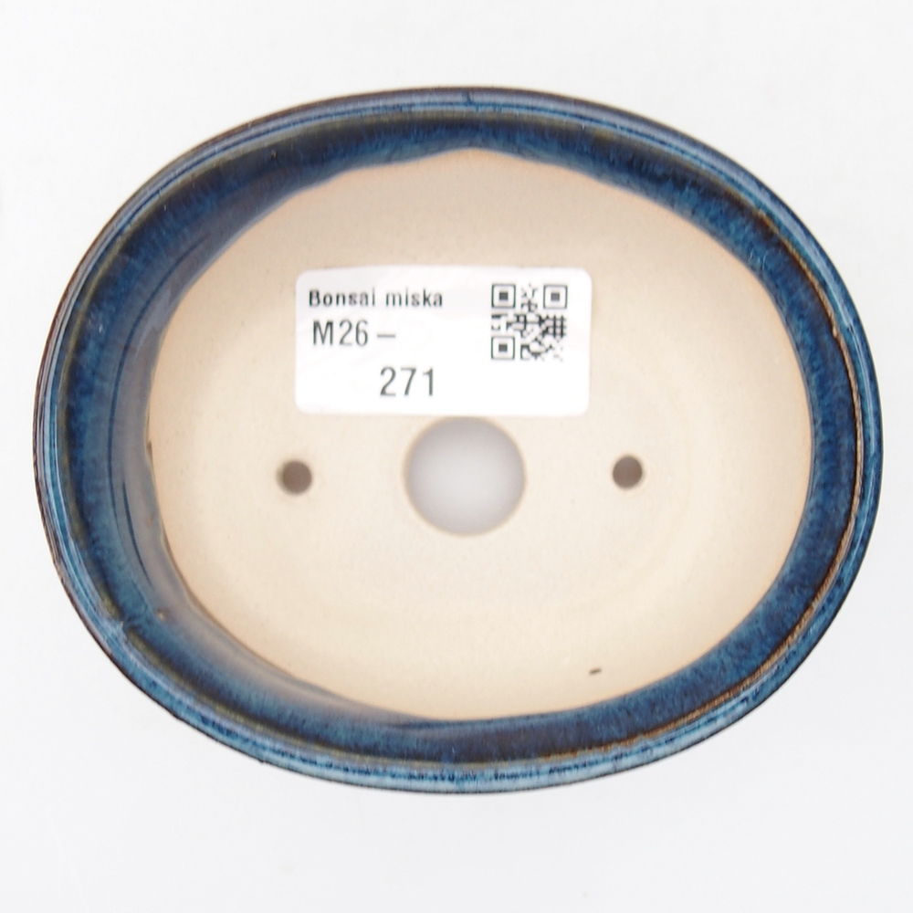Cuenco mini bonsái 9,5 x 8 x 4,5 cm, color azul