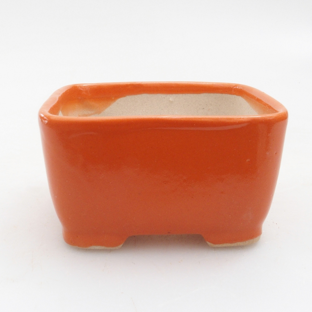 Mini cuenco bonsái 7 x 7 x 4 cm, naranja