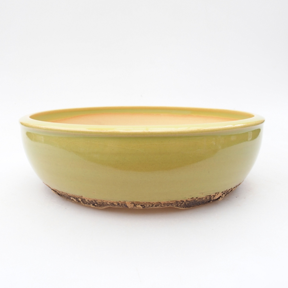 Cuenco bonsái de cerámica 20 x 20 x 5,5 cm, verde