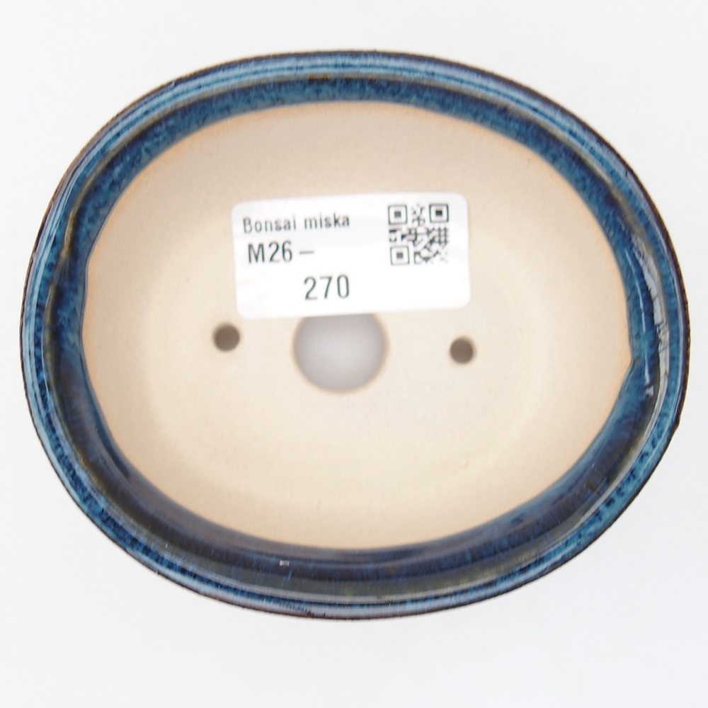 Cuenco mini bonsái 9,5 x 8 x 4,5 cm, color azul