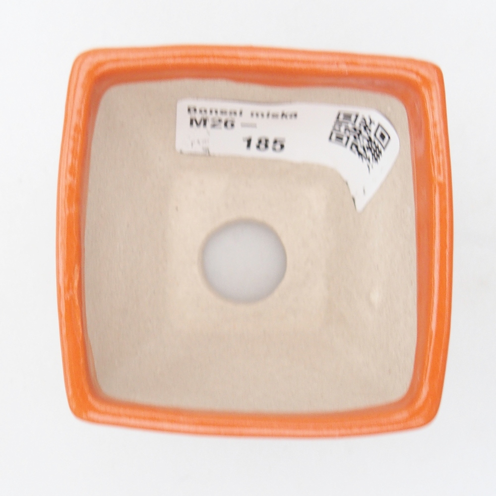 Mini cuenco bonsái 5,5 x 5,5 x 4,5 cm, naranja