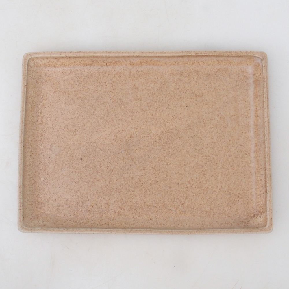 Platillo bonsái rectángulo 22,5 x 17 x 1,5 cm - beige