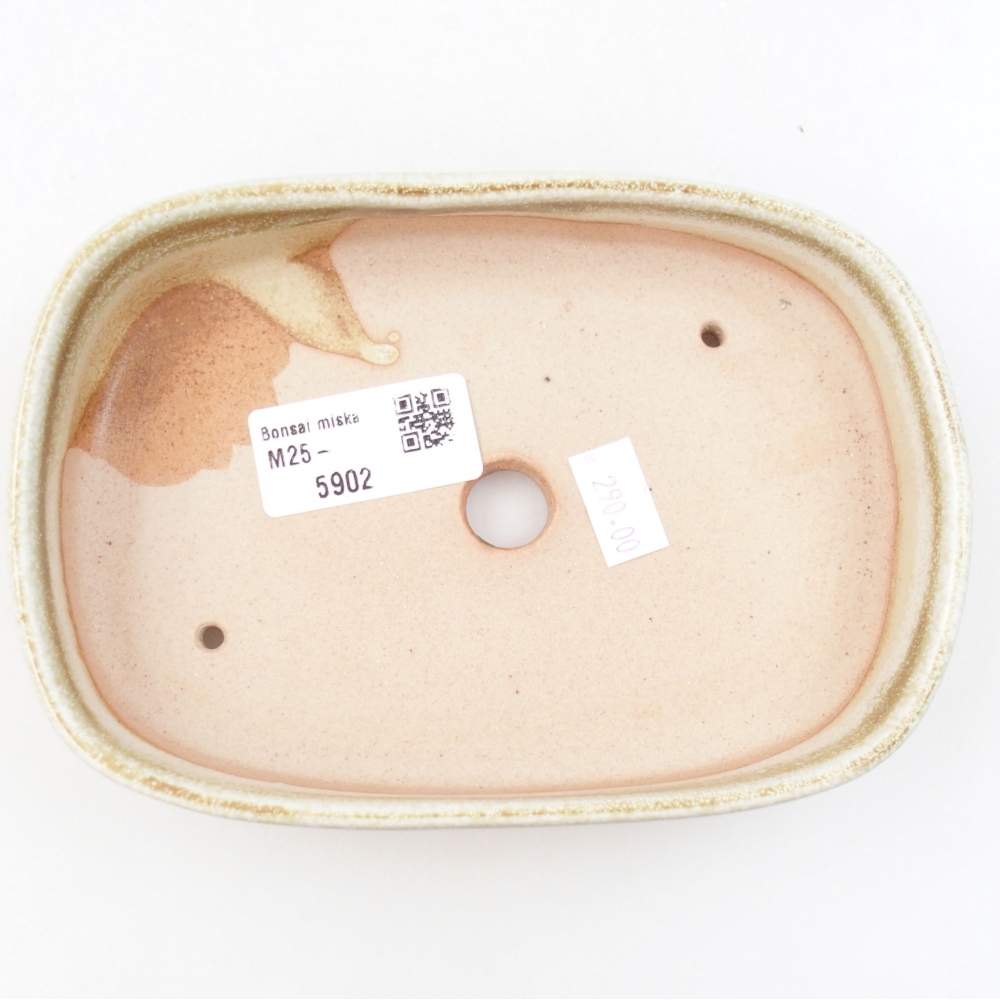 Cuenco bonsái de cerámica 22 x 17 x 5 cm, verde