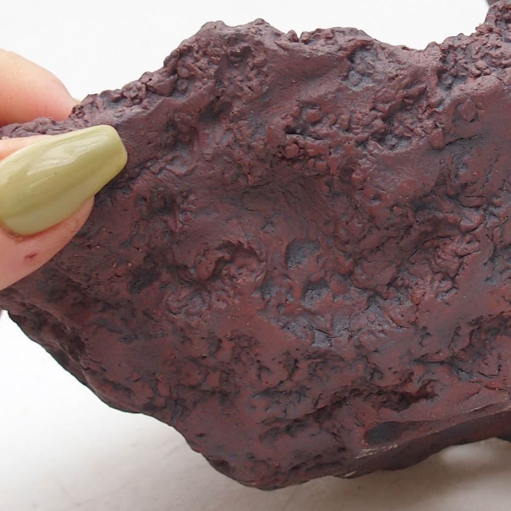 Cáscara de cerámica 14 x 12,5 x 12 cm , color marrón