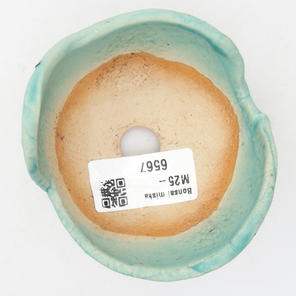 Concha de cerámica 8,5 x 8 x 4,5 cm , color azul