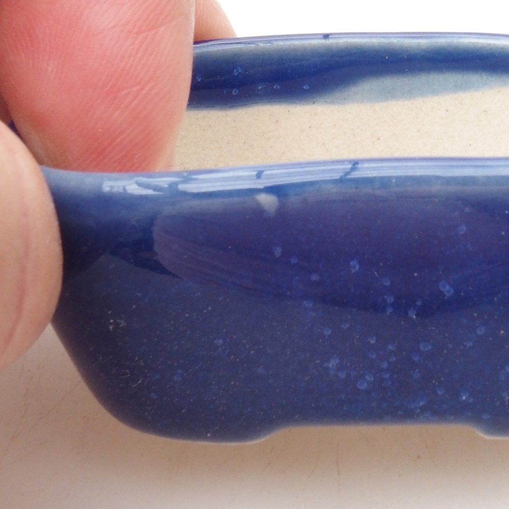 Cuenco mini bonsái 5,5 x 4 x 2,5 cm, color azul