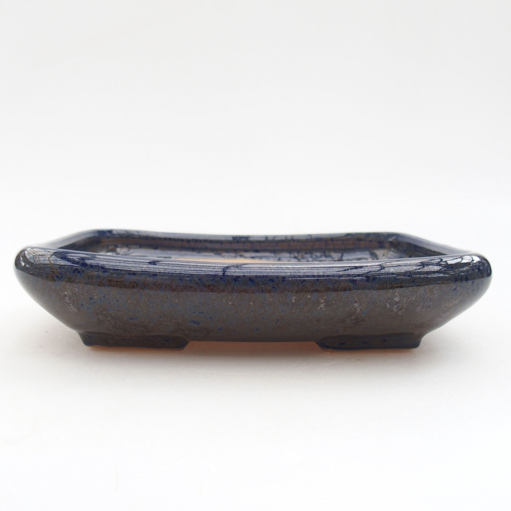 Cuenco bonsái de cerámica 17 x 14 x 3,5 cm, color azul