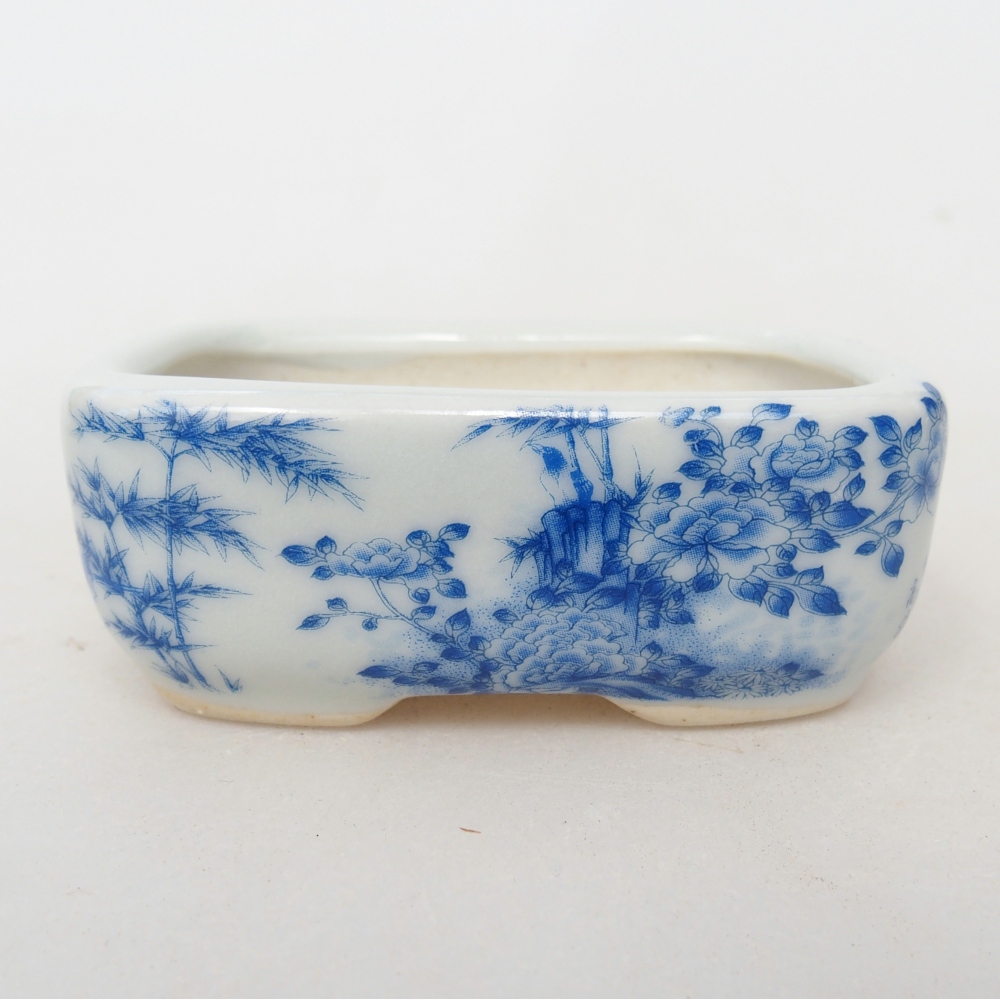 Mini cuenco bonsái 8 x 6 x 3 cm, blanco